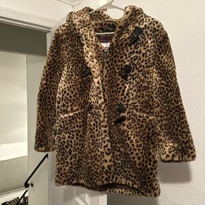 Leopard print coat